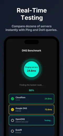 Benchmark en tiempo real mostrando la latencia de Cloudflare mientras el test está en ejecución